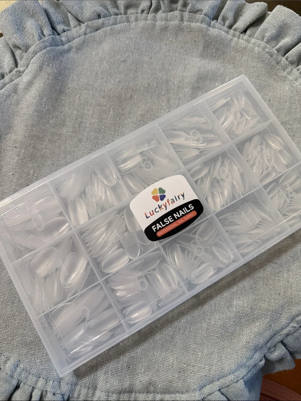 Luckyfairy Clear False Nail Tips - Full Box